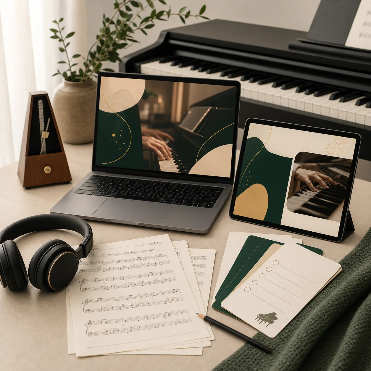 Bộ khóa học Piano 7 Ngày trên nhiều thiết bị